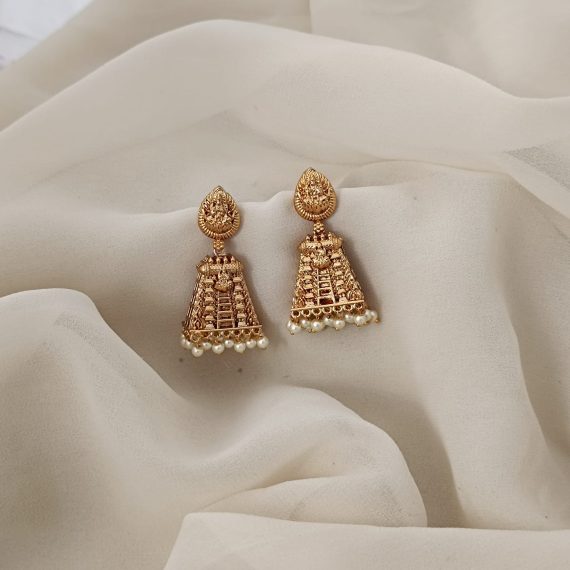 Antique Lakshmi Gopuram Earrings ZIVAA-05