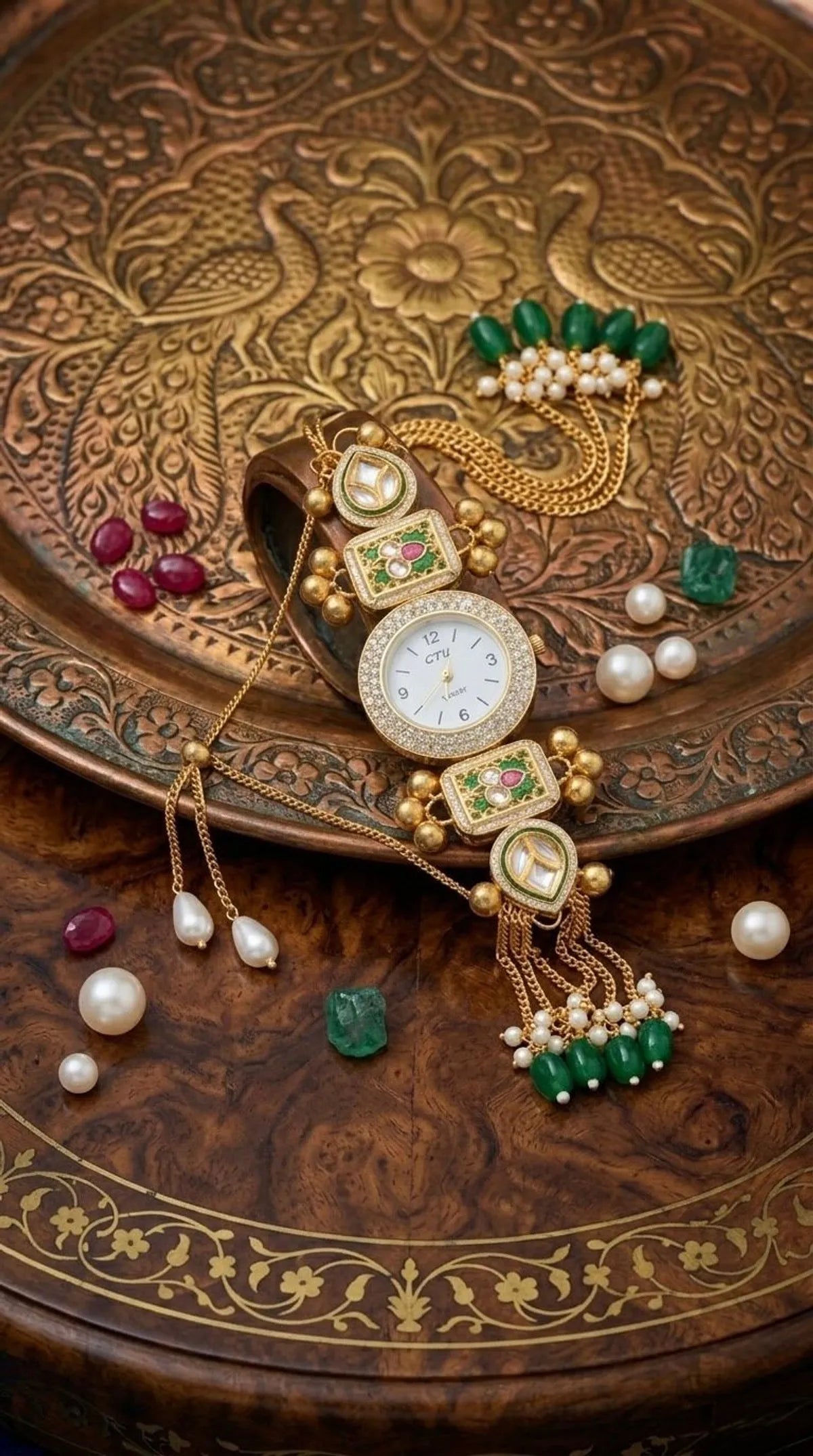 Royal Kundan Polki Choker Watch