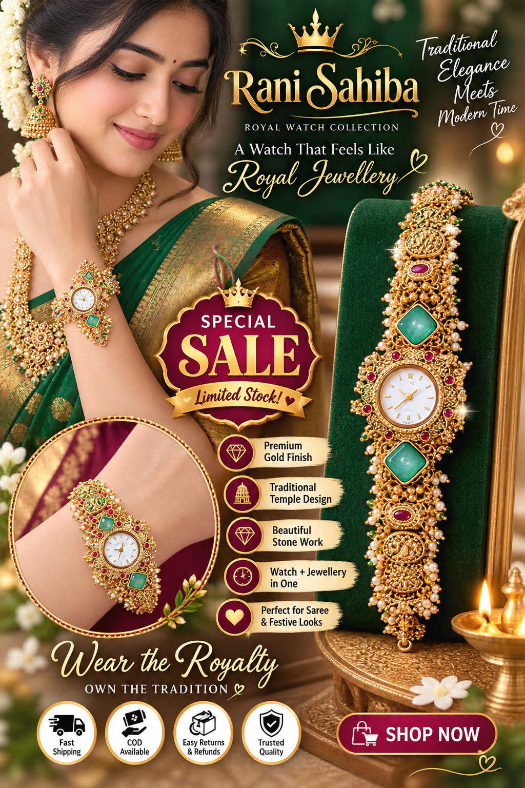 Indian Ranisahiba Watch For You