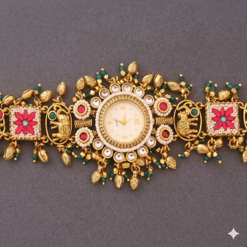 Zivaa Jewel Present Heritage Traditional Ethnic Jewelry Watch