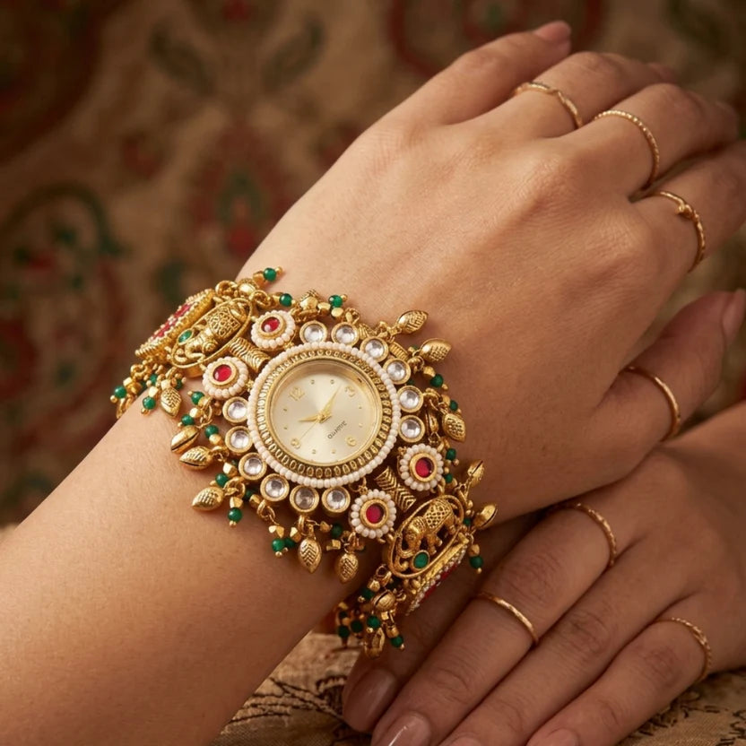 Zivaa Jewel Present Heritage Traditional Ethnic Jewelry Watch