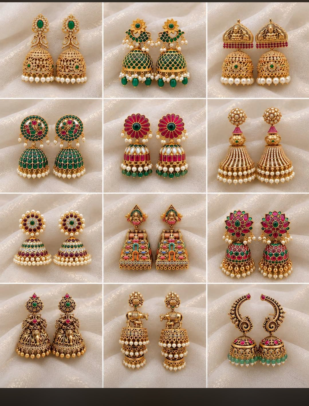 Premium Combo 9 Jhumki For Traditional Look