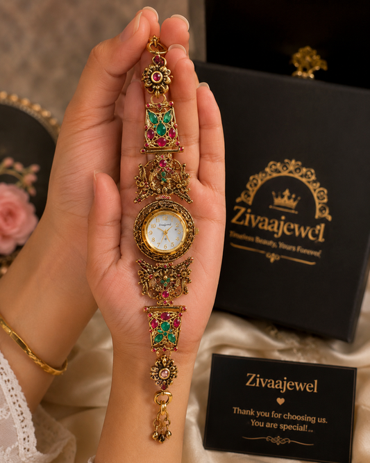 Akshara Super Bling Kashmiri Watch With south Look